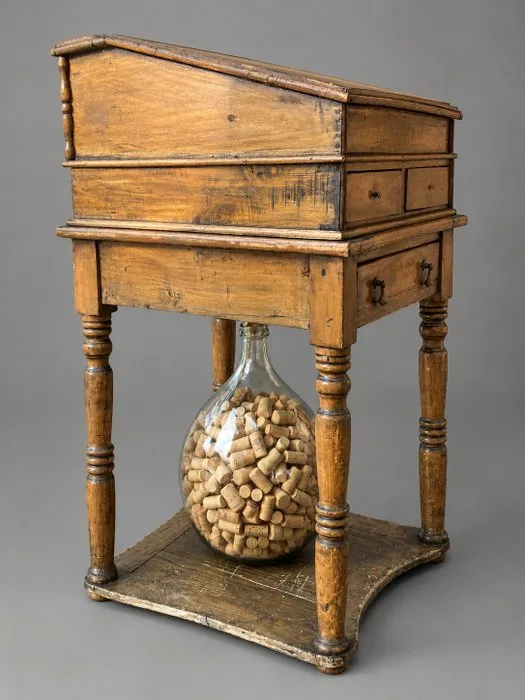 Bureau cabinet - Pinewood