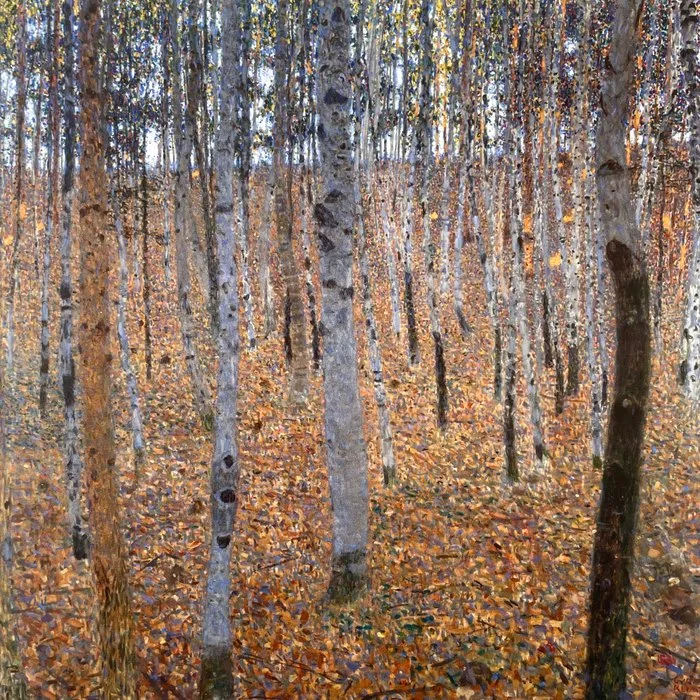 Gustav Klimt (after) - Beech Forest I - Fine art giclée - 40x39 - licensed print