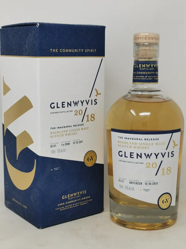 Glenwyvis 2018 Inaugural Release – Batch 01/21 (70cl, 50%)