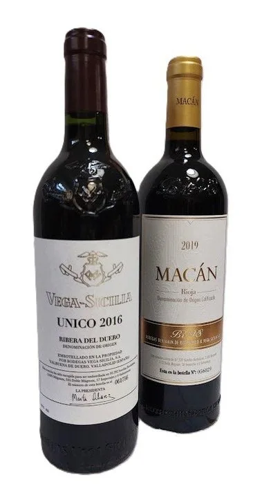 2016 Bodegas Vega Sicilia, Único & 2019 bodega Benjamin de Rothschild & Vega Sicilia, Macán Dorado - Ribera del Duero, Rioja Gran Reserva, Reserva - 2 Bottle (0.75L)