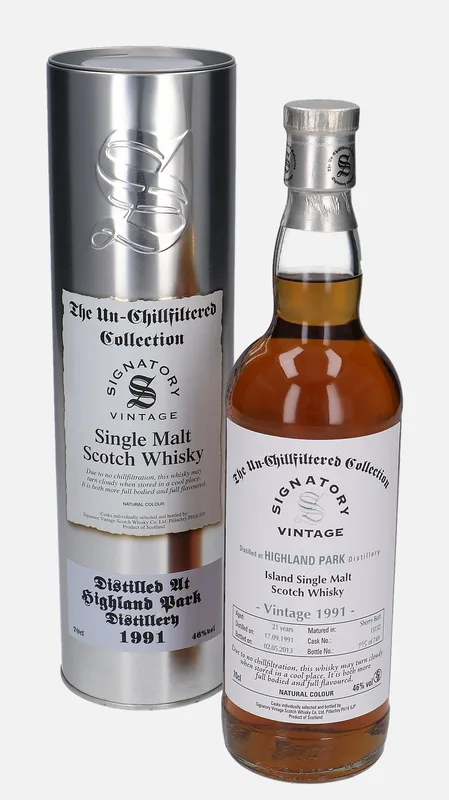 Highland Park – 1991 21 Year Old Signatory Vintage Scotch Whisky Co. The Un-Chillfiltered Collection