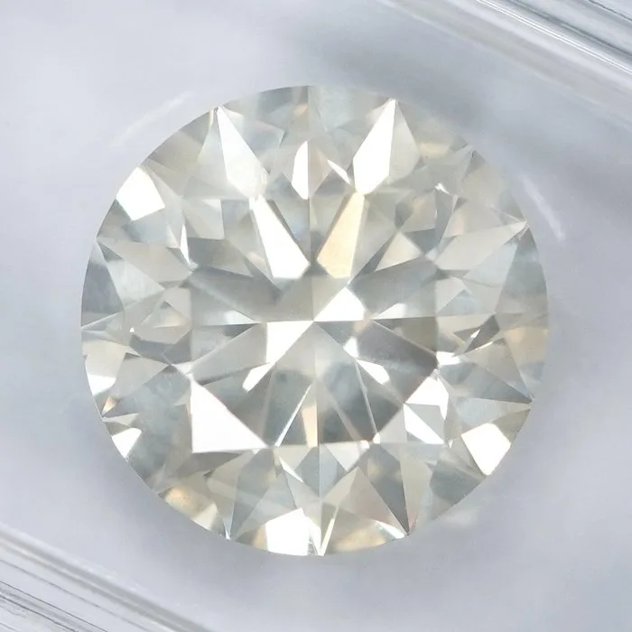 1 pcs Diamond (Natural) - 3.08 ct - Round - J - I1 - International Gemological Institute (IGI) - *EX* *EX* *EX*