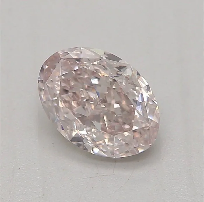 1 pcs Diamond (Natural coloured) - 0.51 ct - Oval - Light Brown Pink - VS1 - Gemological Institute of America (GIA) - Light Brown Pink 0.51CT