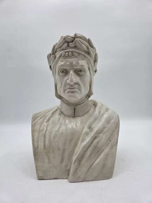 Sculpture, Busto di Dante Alighieri - 31 cm - marble powder