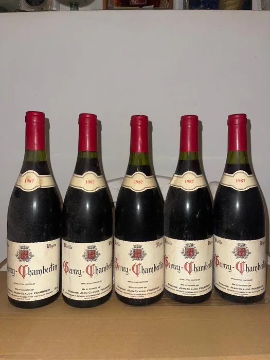 1987 Domaine Jean-Claude Fourrier "Vielles Vignes" - Gevrey Chambertin - 5 Bottles (0.75L)