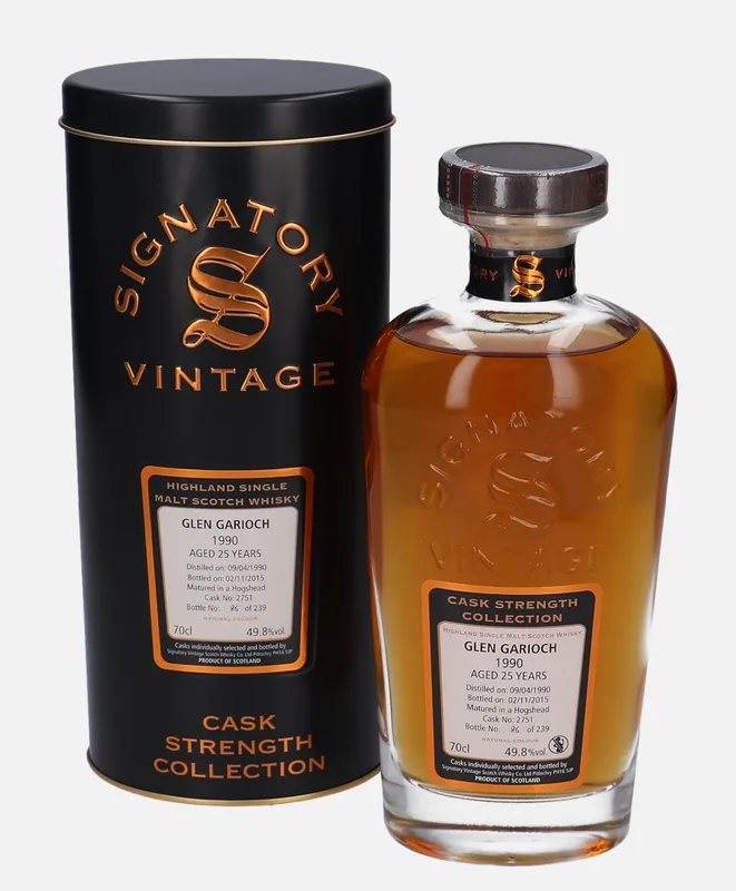 Glen Garioch – 1990 25 Year Old Signatory Vintage Scotch Whisky Co. Cask Strength Collection