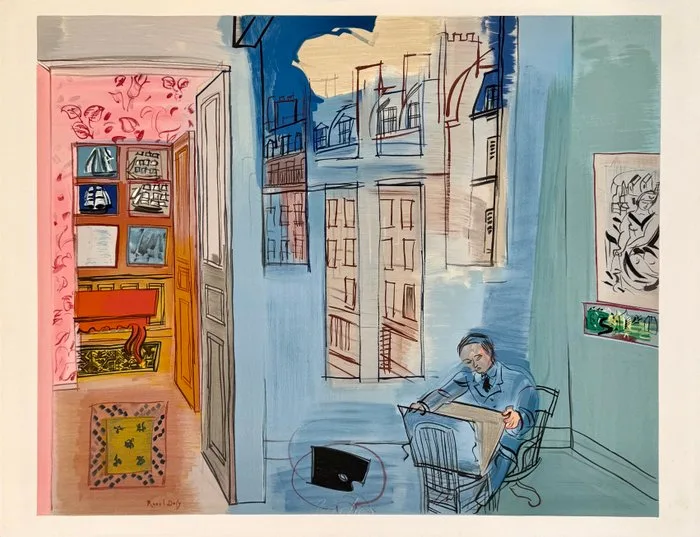 Raoul Dufy (1877-1953) - Autoportrait : le peintre dans l'atelier