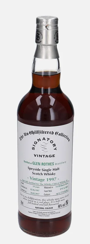 Glenrothes – 1997 19 Year Old Signatory Vintage Scotch Whisky Co. The Un-Chillfiltered Collection