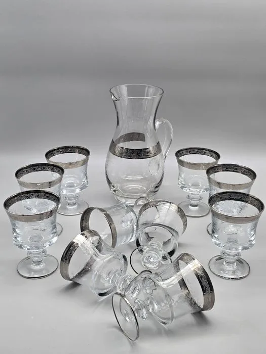 Drinking service (11) - Medici - Crystal, Platinum - Crystal Service
