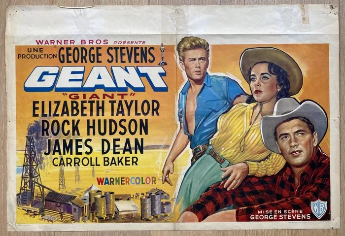 Anonymous - Geant - Elisabeth Taylor, Rock Hudson, James Dean 1956