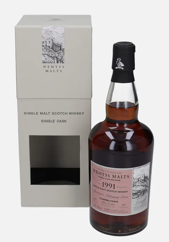 Glen Scotia – Merchant´s Mahogany Chest 1991 Wemyss Vintage Malts Wemyss Malts
