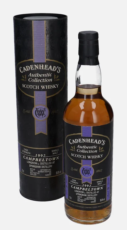 Springbank – 1992 9 Year Old Wm. Cadenhead Authentic Collection (70cl, 56.8%)