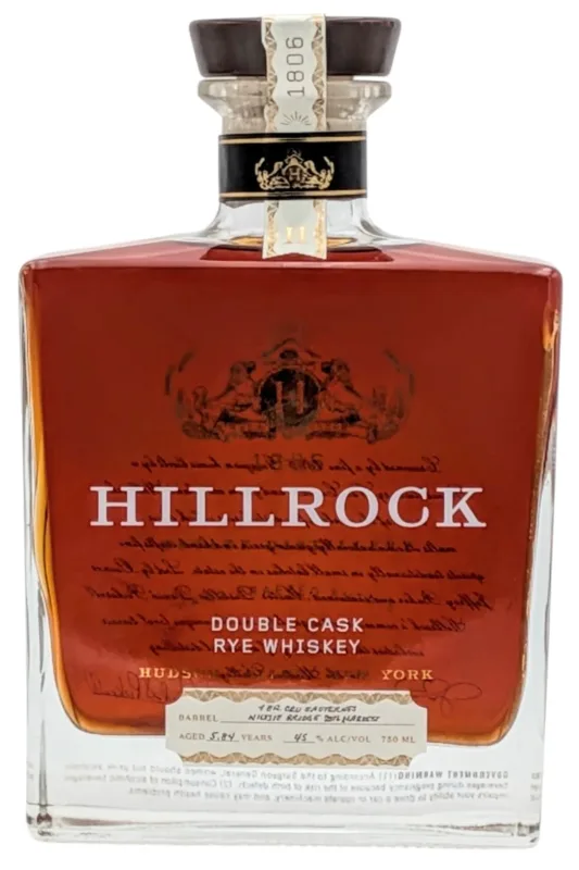 Hillrock Estate Double Cask Rye Whiskey Sauternes Cask Finish