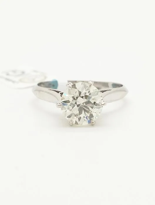 Ring - 18 kt. White gold Diamond (Natural)