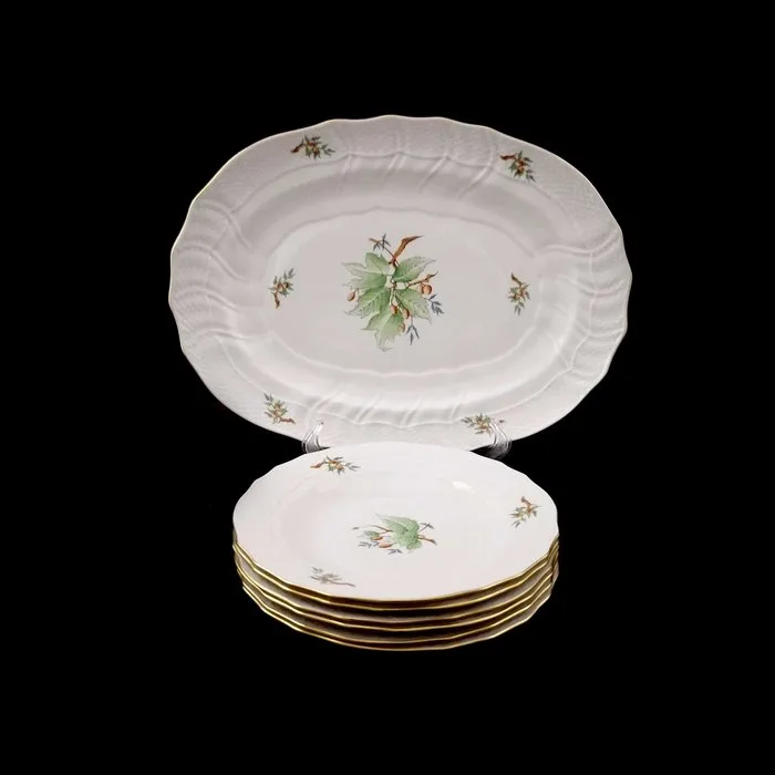 Herend - Dessert service (7) - Porcelain - Roccaile