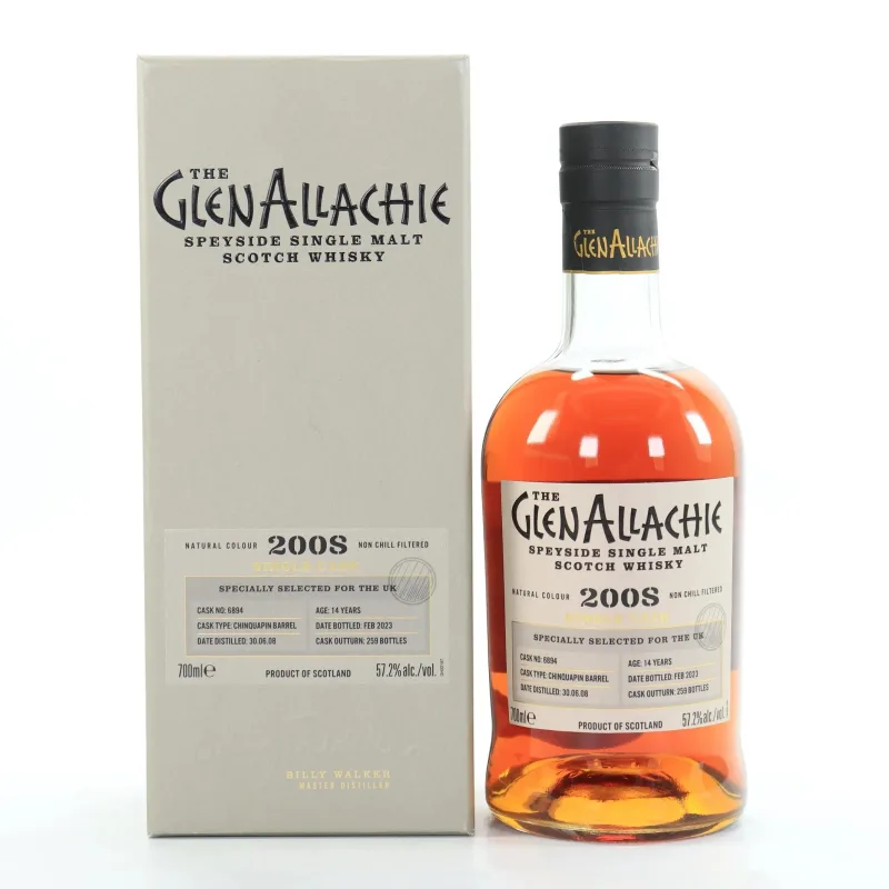 Glenallachie – 14 Year Old 2008 Single Cask #6894 Chinquapin UK Exclusive (70cl, 57.2%)