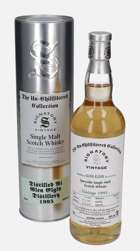 Glen Elgin – 1995 19 Year Old Signatory Vintage Scotch Whisky Co. The Un-Chillfiltered Collection