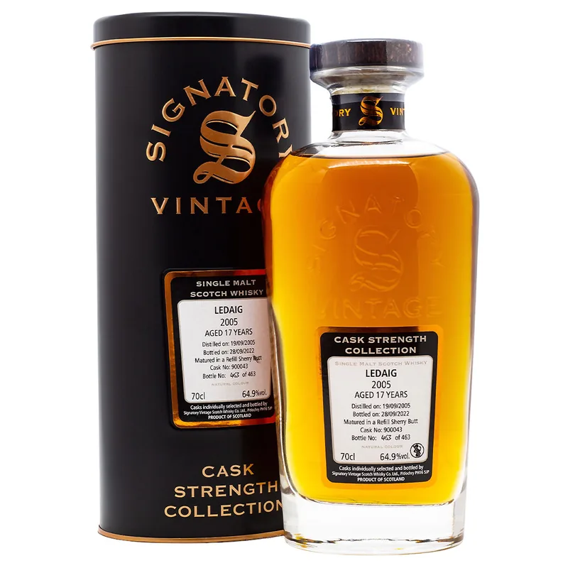 Signatory Vintage Ledaig Aged 17 Years 2005/2022 Cask 900043 (70cl, 64.9%)