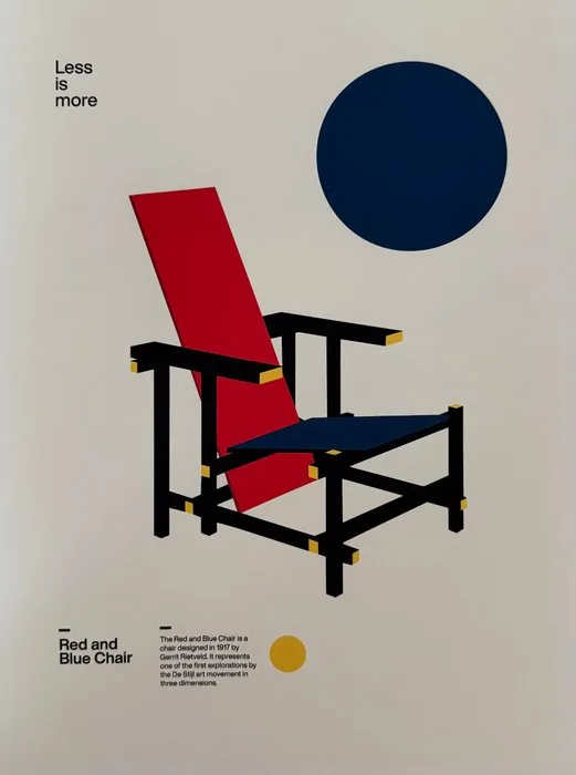David Vineis - “Rietveld Red and Blue Chair, 1917”