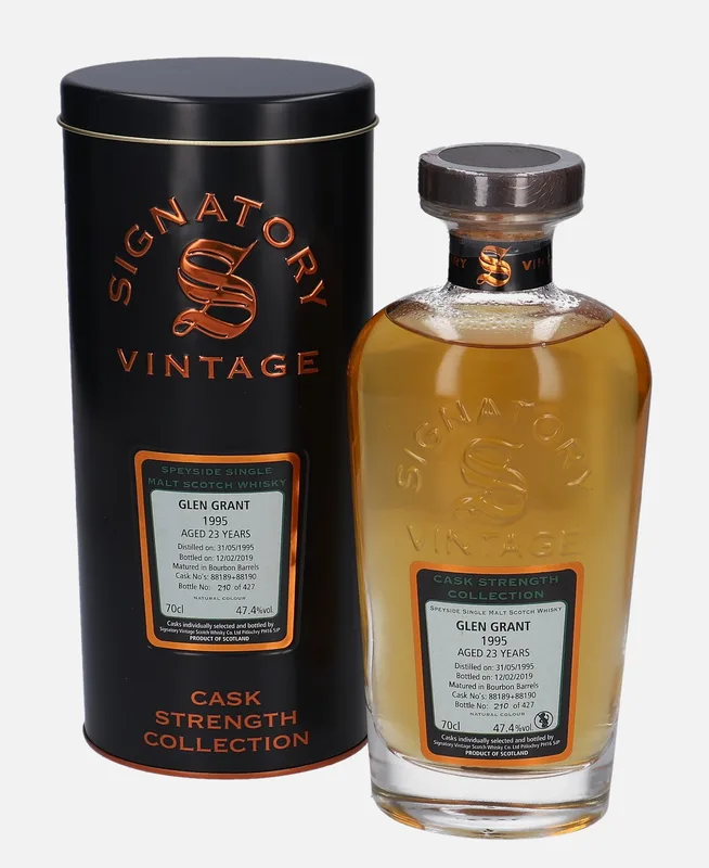 Glen Grant – 1995 23 Year Old Signatory Vintage Scotch Whisky Co. Cask Strength Collection