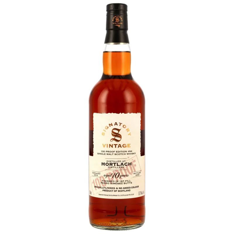 Mortlach – 2016/2026 10 Year Old Signatory 100 Proof Edition #84