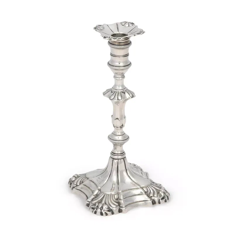 A George III Silver Taperstick by W.C, London 1767