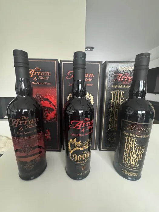 Arran The Devil's Punch Bowl Trilogy - b. 2010s - 70cl - 3 bottles