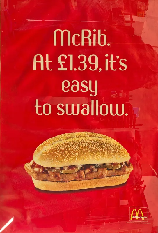McDonald's McRib advertising poster