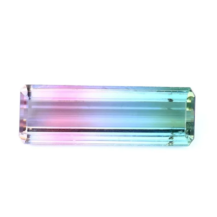 1 pcs Bi-colour Tourmaline - 8.23 ct - International Gemological Institute (IGI)