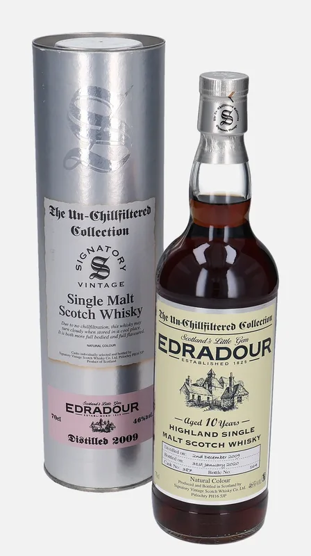 Edradour – 2009 10 Year Old Signatory Vintage Scotch Whisky Co. The Un-Chillfiltered Collection