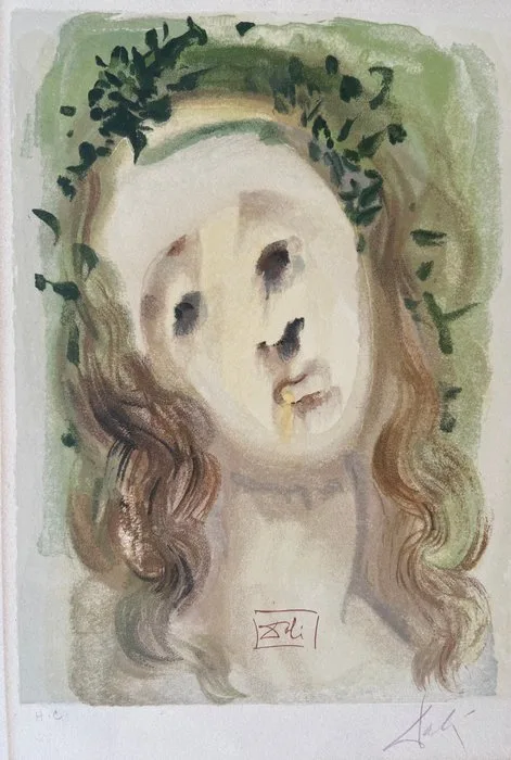 Salvador Dali (1904-1989) - The face of Virgil