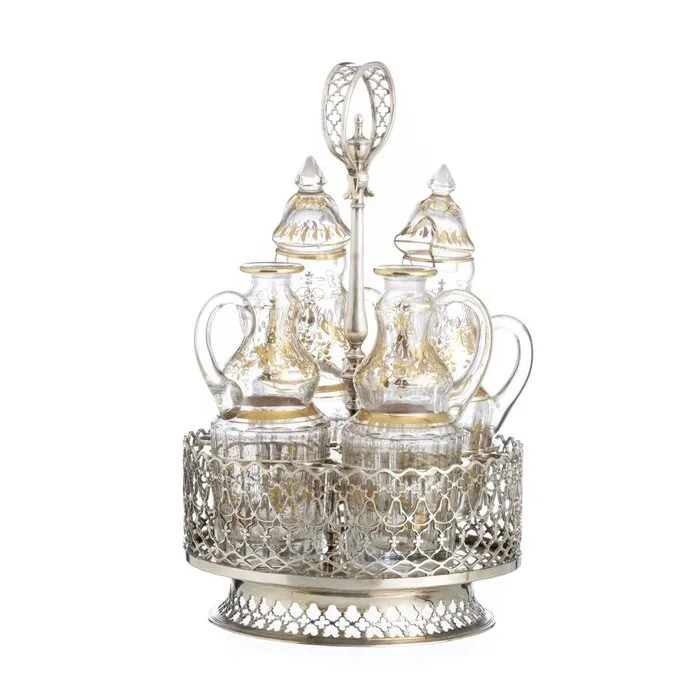 Cruet set - Silver, Glass - 1810 - 1822