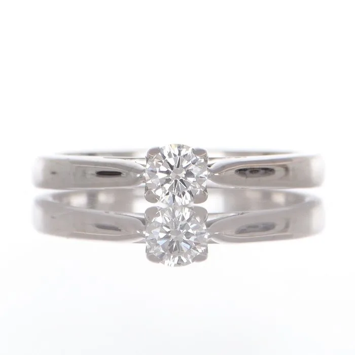 Ring - 18 kt. White gold Diamond (Natural)