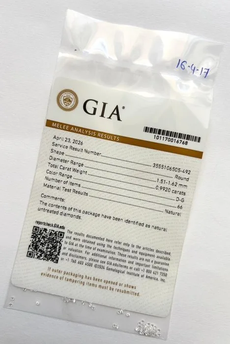 66 pcs Diamond (Natural) - 0.99 ct - Round - D (colourless), E, F, G - VVS1, VVS2 - Gemological Institute of America (GIA)