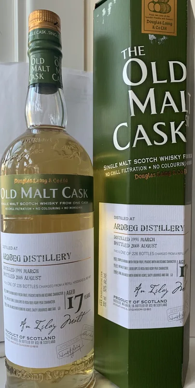 Ardbeg – 17 Year Old 1991 Old Malt Cask Hogshead DL4537 (70cl, 50%)