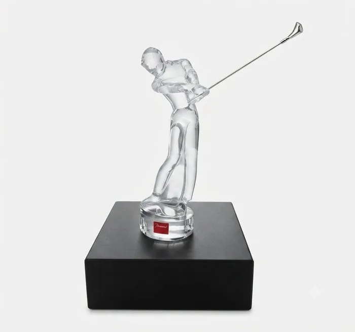 Baccarat - Figurine - "GOLFEUR" avec écrin d'origine - Crystal