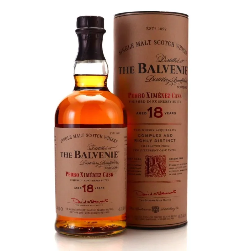 Balvenie – 18 Year Old Pedro Ximenez Finish Speyside Single Malt Scotch Whisky (70cl)