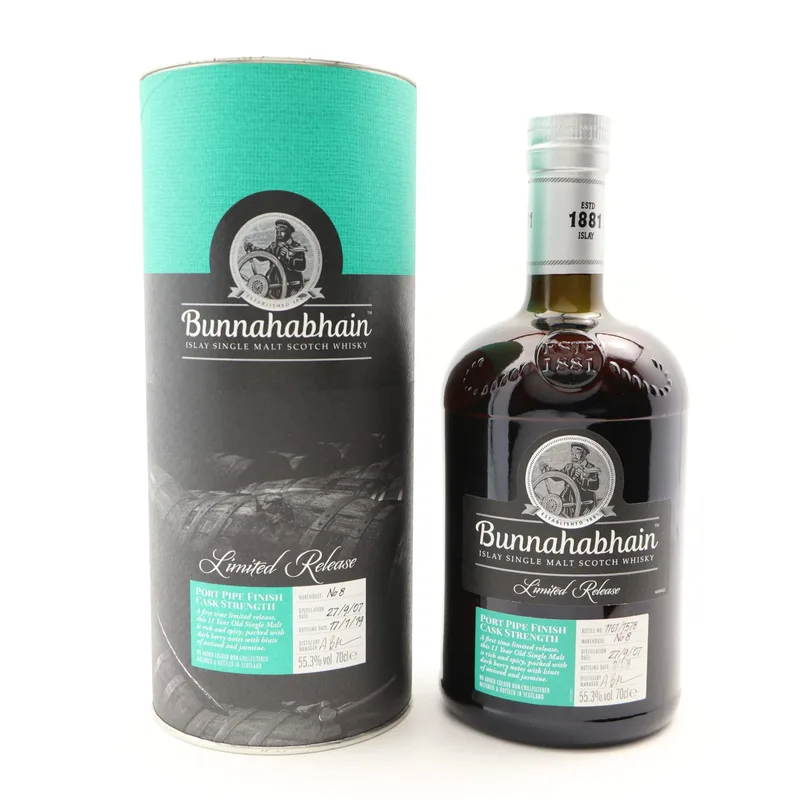 Bunnahabhain – 2007 11 Year Old Port Pipe Finish (70cl, 55.3%)
