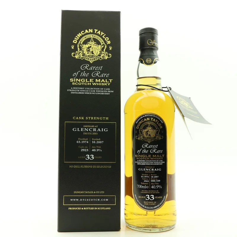 Glencraig 1974 33 Year Old Duncan Taylor (70cl, 40.9%)