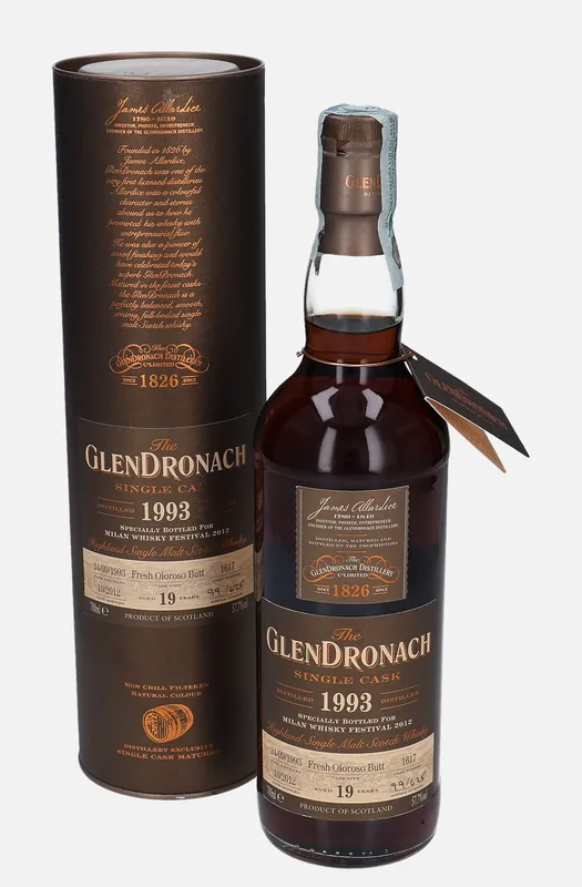 Glendronach – 1993 19 Year Old Single Cask (70cl, 57.7%)