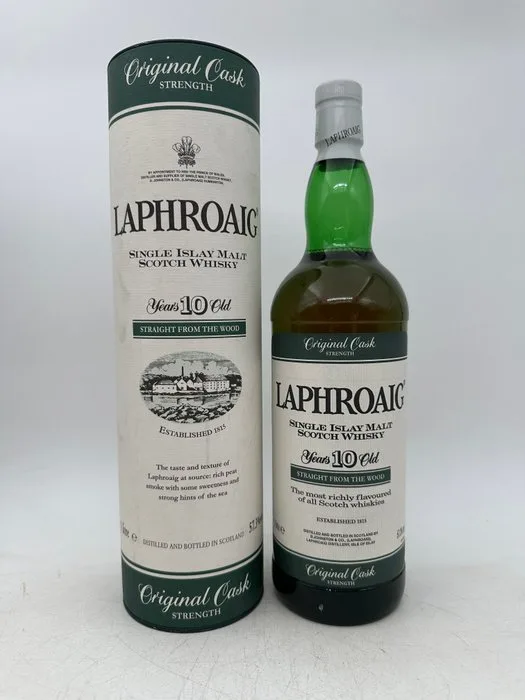 Laphroaig 10 years old Original Cask Strength - b. 1990s - 1 Litre