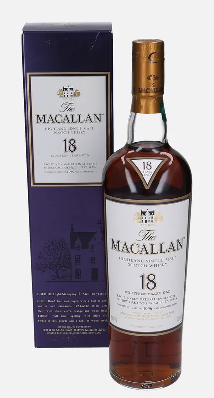 Macallan – 1996 18 Year Old (70cl, 43%)