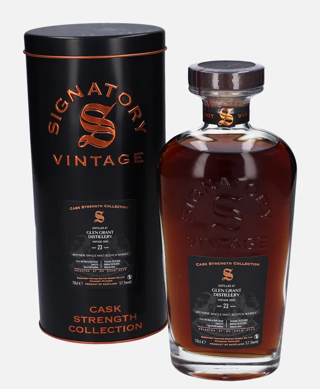 Glen Grant – 2000 23 Year Old Signatory Vintage Scotch Whisky Co. Cask Strength Collection