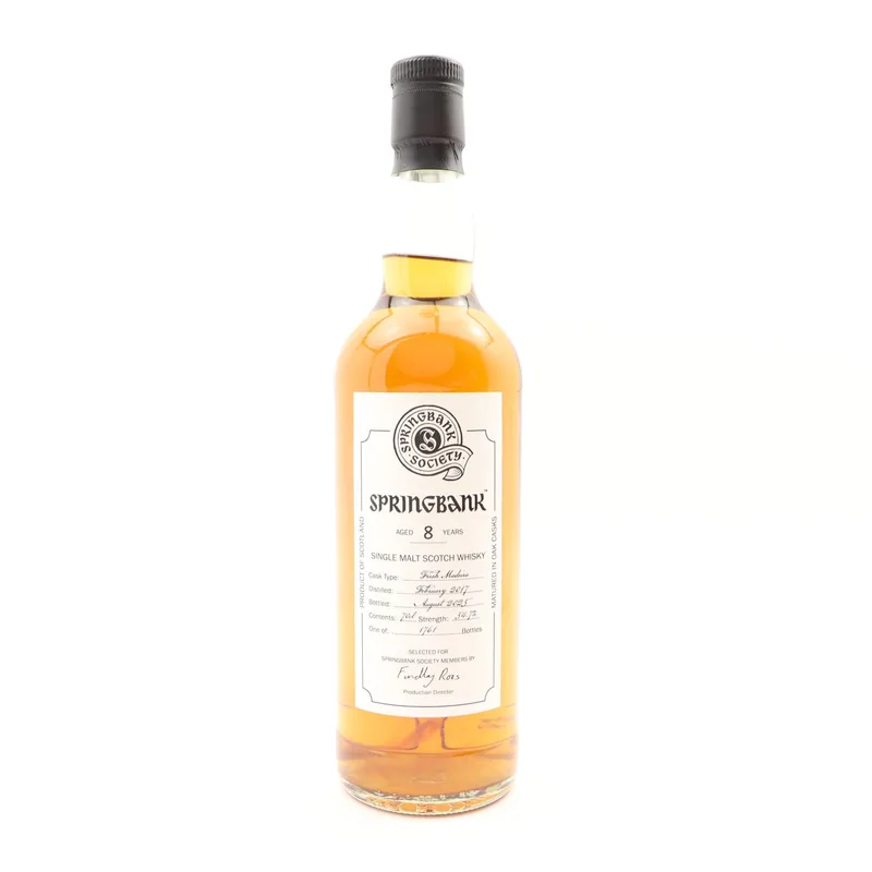 Springbank – 2017 8 Year Old Society Bottling (70cl, 54.7%)