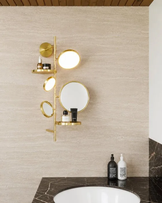 DCW éditions Paris - Giulia Liverani - Wall lamp - Tell me stories, Gold. - Brass