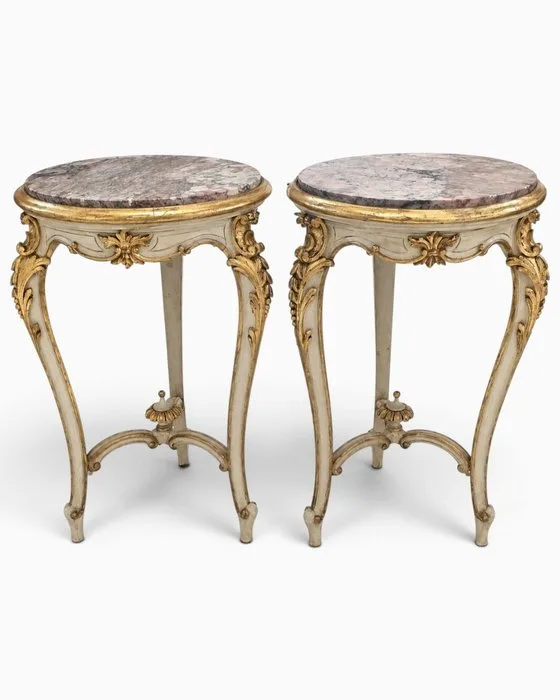 Gueridon (2) - Wood, Marble