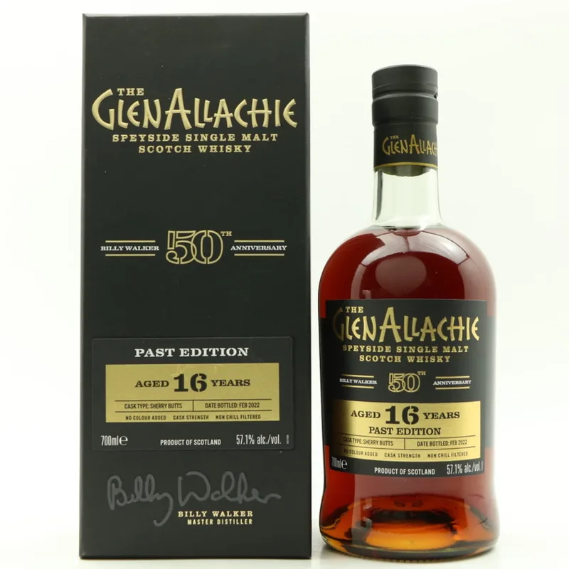 Glenallachie – 16 Year Old Past Edition Billy Walker’s 50th Anniversary (70cl, 57.1%)