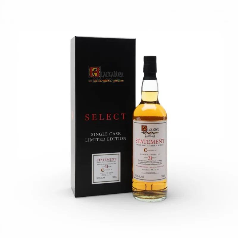 Glen Moray – 1990 31 Year Old Blackadder Raw Cask Statement