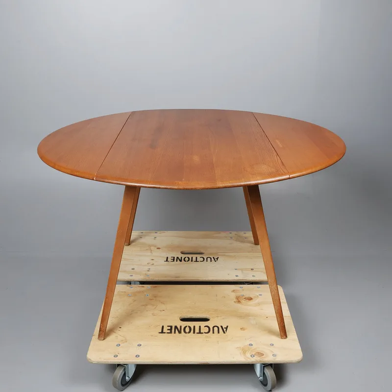 Ercol Windsor Beech and Elm Extending Dining Table, Model 384