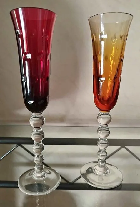 Saint-Louis - Anne Jones - Champagne flute (2) - Bubbles - Crystal